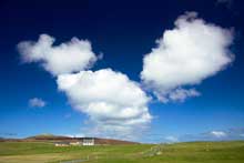 Cumulus mediocris developing over Fair Isle